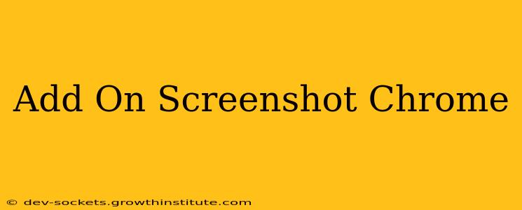 Add On Screenshot Chrome