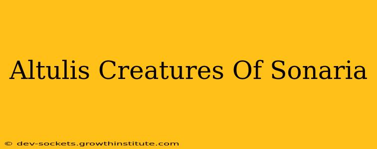 Altulis Creatures Of Sonaria