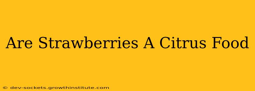 Are Strawberries A Citrus Food