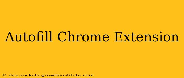 Autofill Chrome Extension
