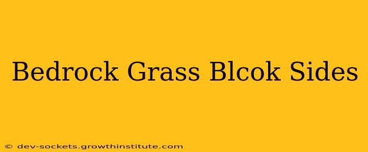 Bedrock Grass Blcok Sides