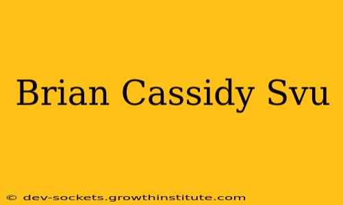 Brian Cassidy Svu