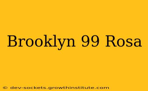 Brooklyn 99 Rosa