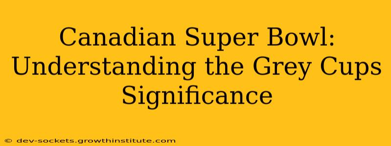 Canadian Super Bowl: Understanding the Grey Cups Significance