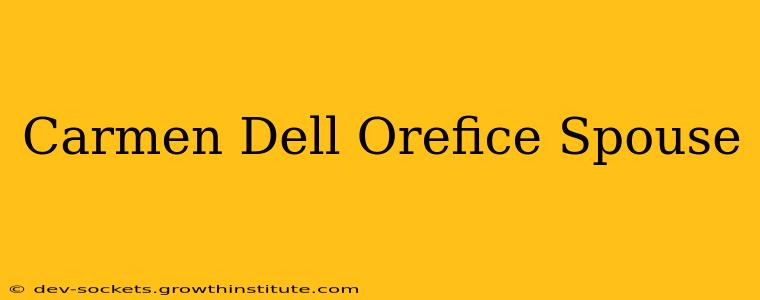 Carmen Dell Orefice Spouse
