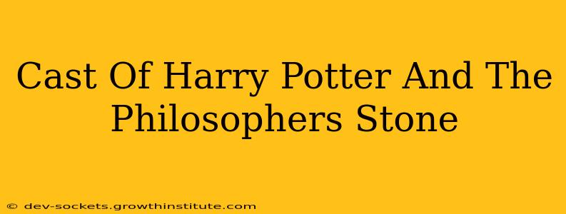 Cast Of Harry Potter And The Philosophers Stone