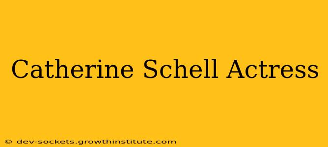 Catherine Schell Actress