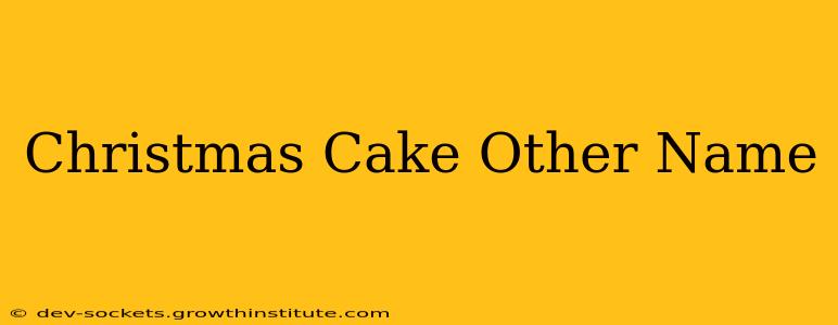 Christmas Cake Other Name