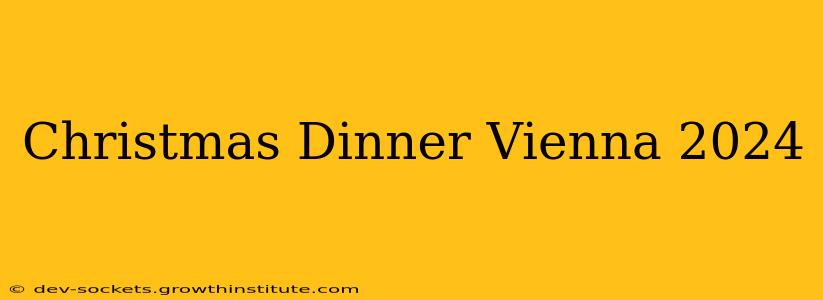 Christmas Dinner Vienna 2024