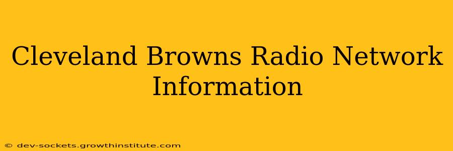 Cleveland Browns Radio Network Information