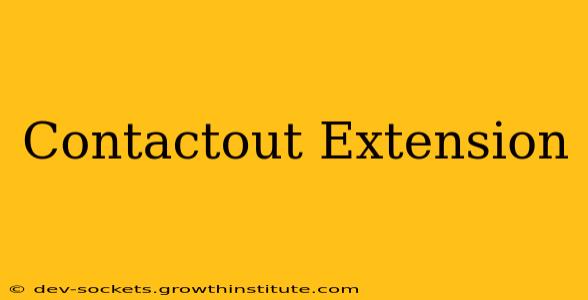 Contactout Extension