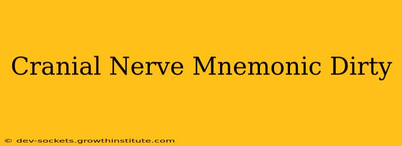 Cranial Nerve Mnemonic Dirty