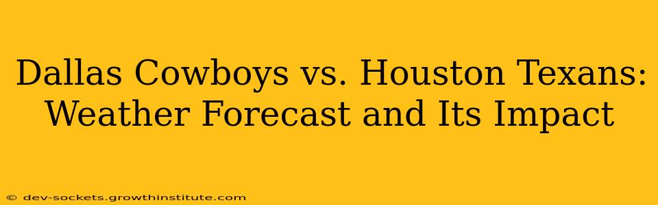 Dallas Cowboys vs. Houston Texans: Weather Forecast and Its Impact