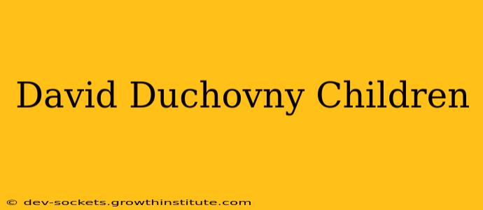 David Duchovny Children