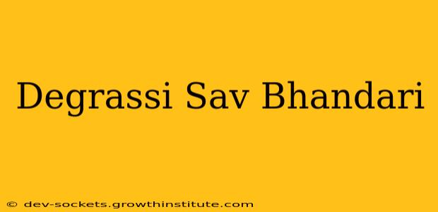 Degrassi Sav Bhandari