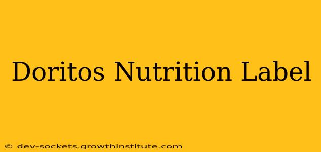Doritos Nutrition Label