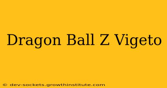 Dragon Ball Z Vigeto