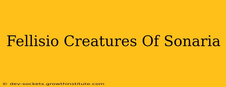 Fellisio Creatures Of Sonaria