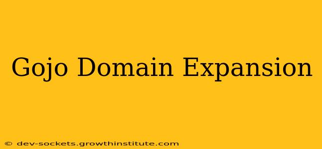 Gojo Domain Expansion