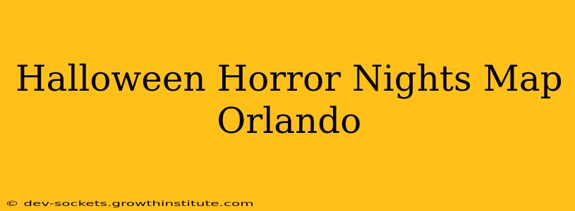 Halloween Horror Nights Map Orlando