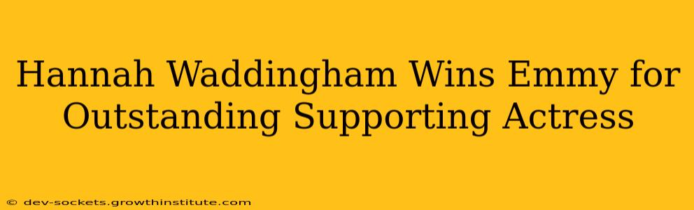 Hannah Waddingham Wins Emmy for Outstanding Supporting Actress