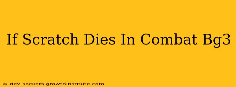 If Scratch Dies In Combat Bg3