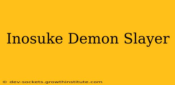 Inosuke Demon Slayer