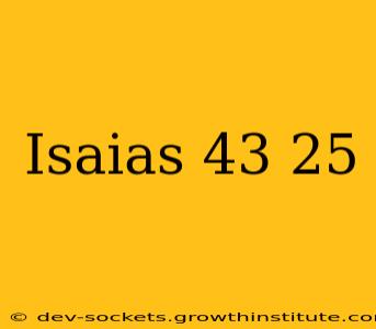 Isaias 43 25