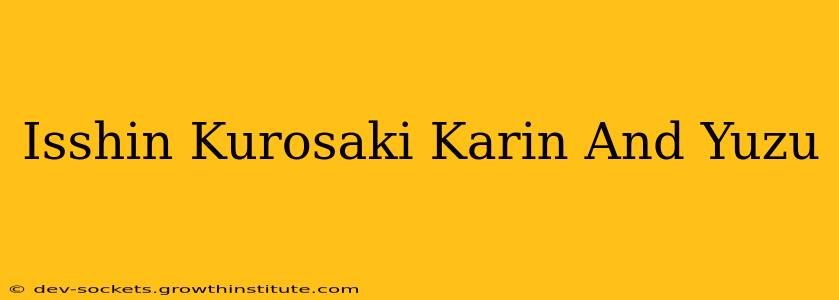 Isshin Kurosaki Karin And Yuzu