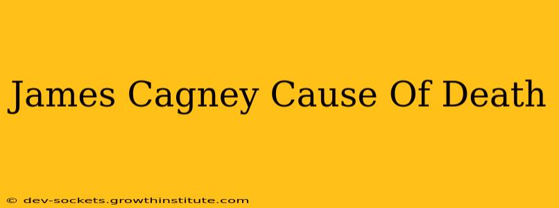 James Cagney Cause Of Death
