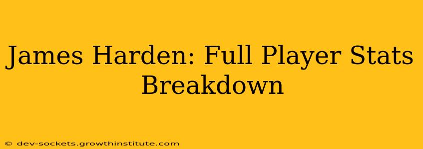 James Harden: Full Player Stats Breakdown