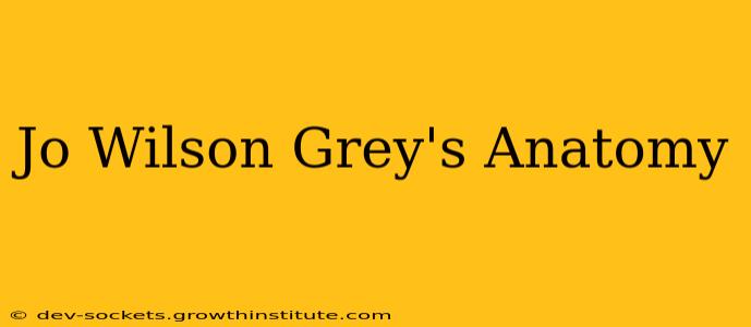 Jo Wilson Grey's Anatomy