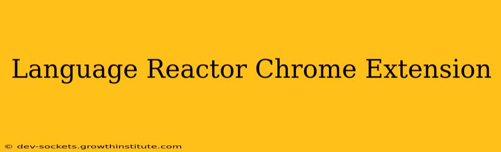 Language Reactor Chrome Extension