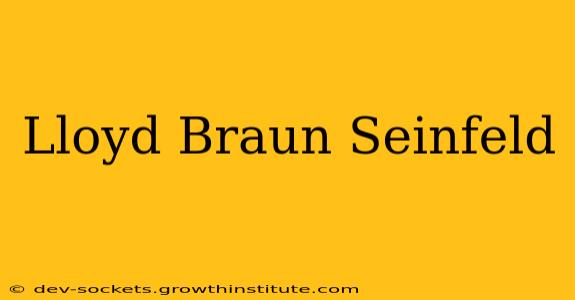 Lloyd Braun Seinfeld