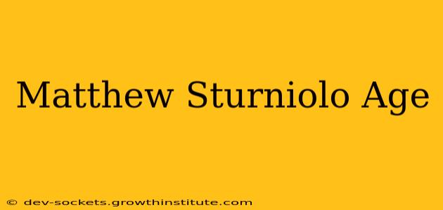 Matthew Sturniolo Age