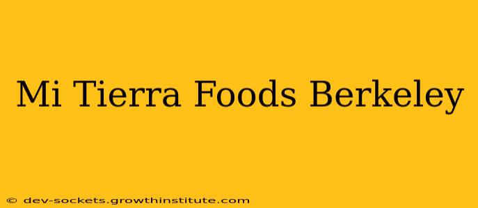 Mi Tierra Foods Berkeley
