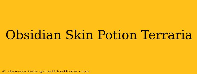 Obsidian Skin Potion Terraria