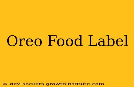 Oreo Food Label
