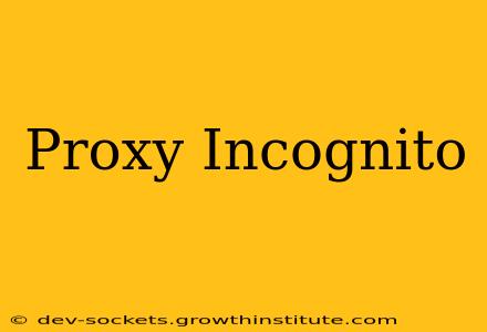 Proxy Incognito