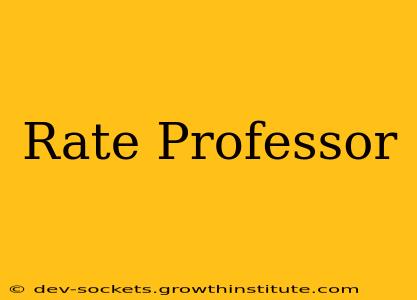 Rate Professor