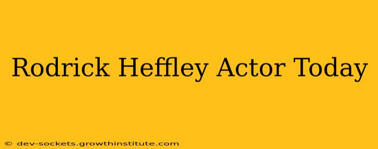 Rodrick Heffley Actor Today