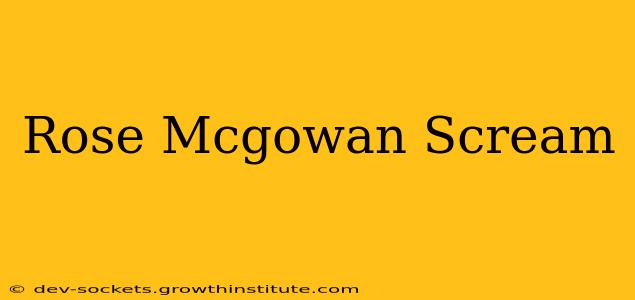 Rose Mcgowan Scream