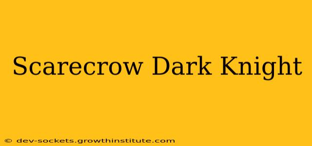 Scarecrow Dark Knight