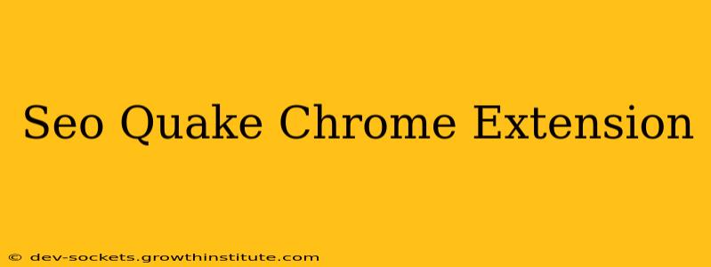 Seo Quake Chrome Extension