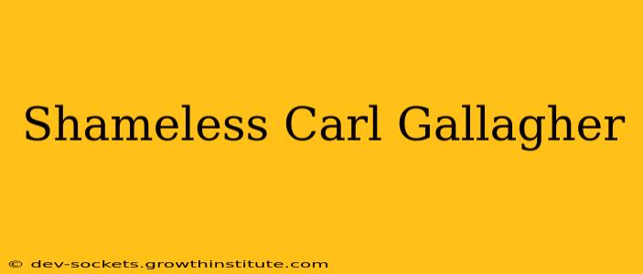 Shameless Carl Gallagher