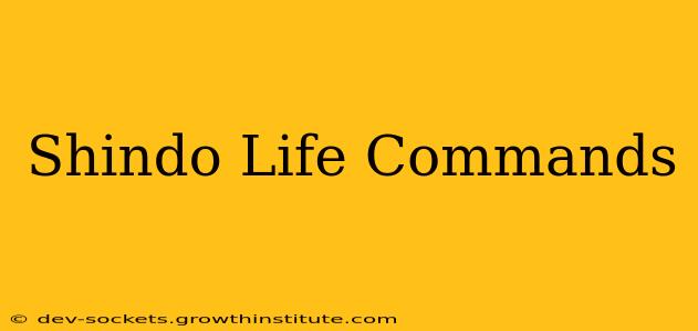 Shindo Life Commands