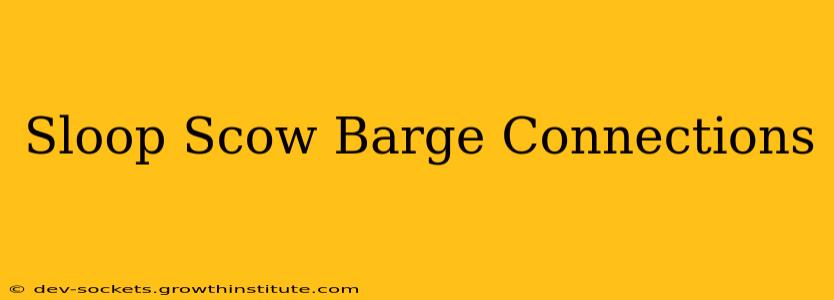 Sloop Scow Barge Connections