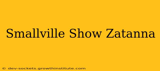 Smallville Show Zatanna