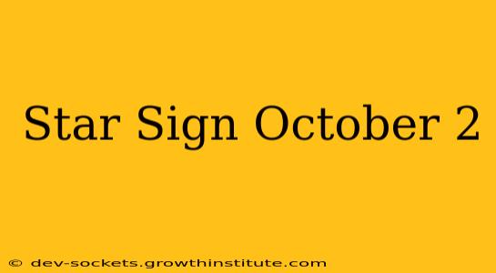 Star Sign October 2