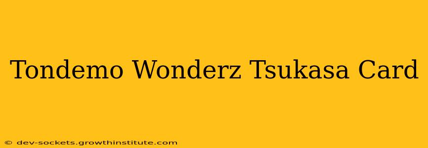 Tondemo Wonderz Tsukasa Card